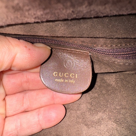 Gucci Customized Brown Leather Tote Bag With Hand Painted Designer Bee Motif - Picture 9 of 13